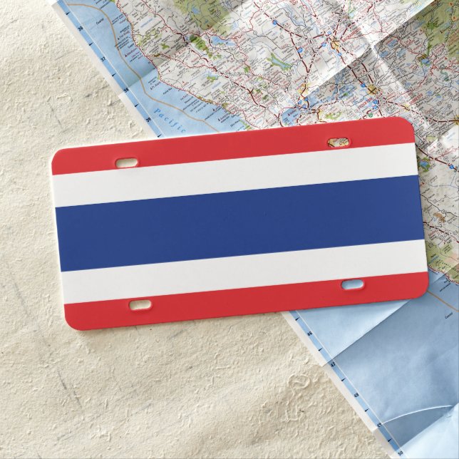Thailand Flag License Plate (In Situ)