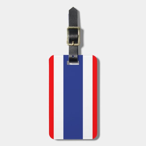 Thailand flag luggage tag