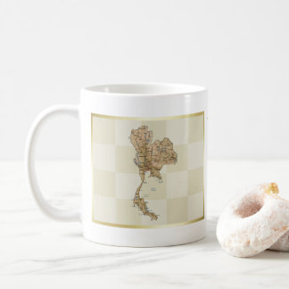 Thailand Flag + Map Mug