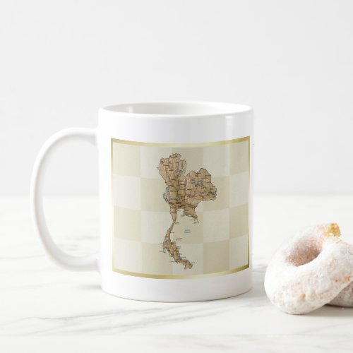 Thailand Flag  Map Mug