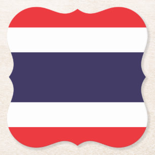 Thailand Flag Paper Coaster