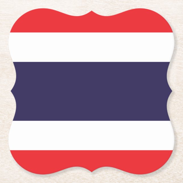 Thailand Flag Paper Coaster (Front)