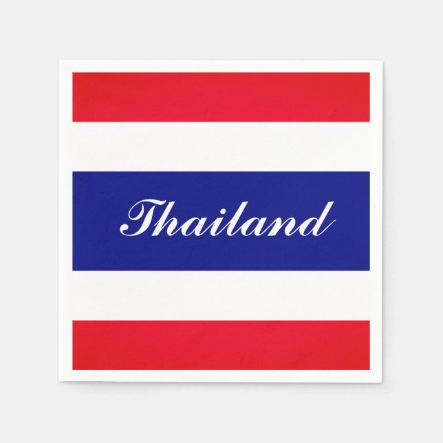 Thailand Flag Paper Napkins (Front)