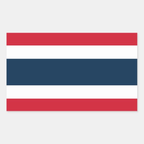 Thailand Flag Rectangle Sticker