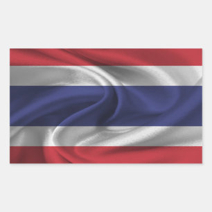 Thailand Flag Rectangular Sticker