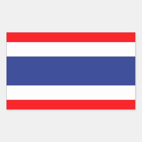 Thailand Flag Rectangular Sticker