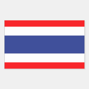Thailand Flag Rectangular Sticker