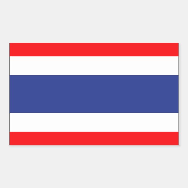 Thailand Flag Rectangular Sticker (Front)