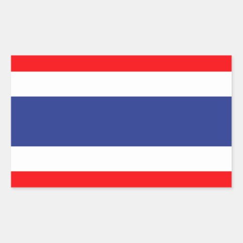 Thailand Flag Rectangular Sticker