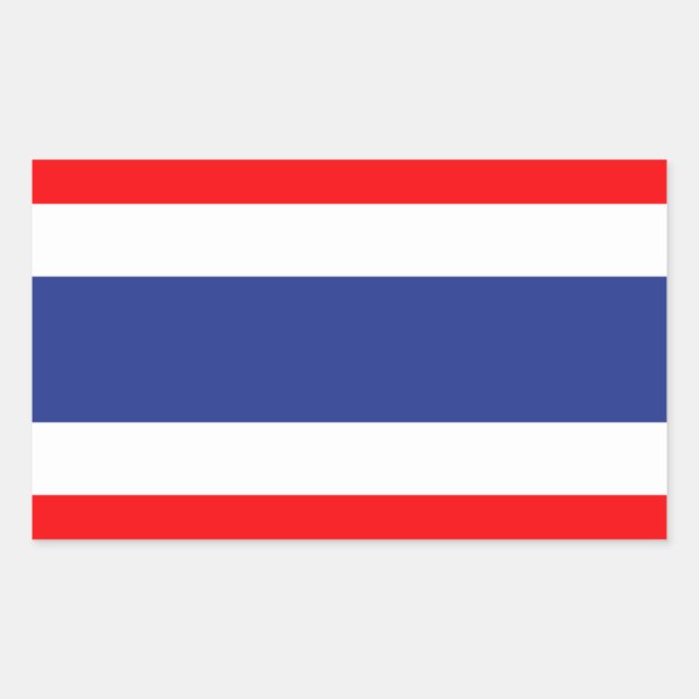Thailand Flag Rectangular Sticker (Front)