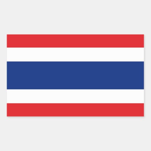 Thailand Flag Rectangular Sticker