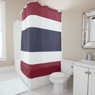 Thailand flag shower curtain