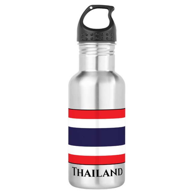 Thailand Flag Stainless Steel Water Bottle (Front)