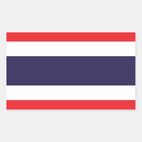 Thailand Flag Stickers Rectangular Sticker