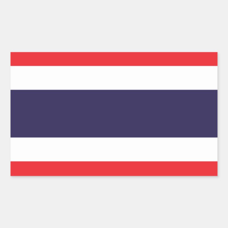 Thailand Flag Stickers* Rectangular Sticker | Zazzle