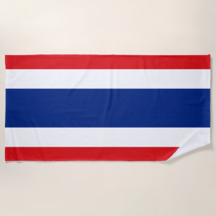 Thailand flag Thai Beach Towel