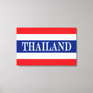 Thailand flag Thai Canvas Print