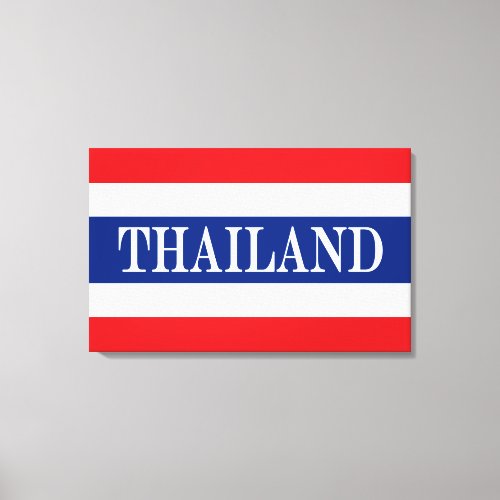  Thailand flag Thai Canvas Print