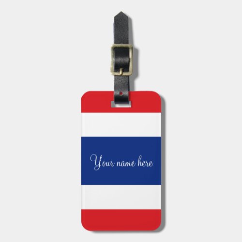  Thailand flag Thai Luggage Tag