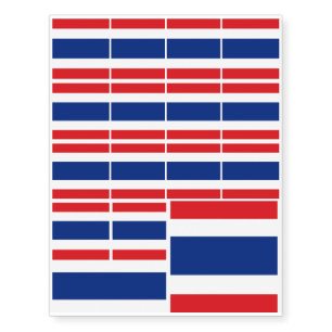 Thailand flag Thai Temporary Tattoos