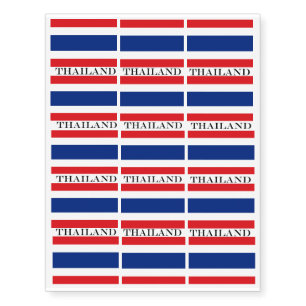  Thailand flag Thai Temporary Tattoos