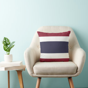 Thailand flag throw pillow