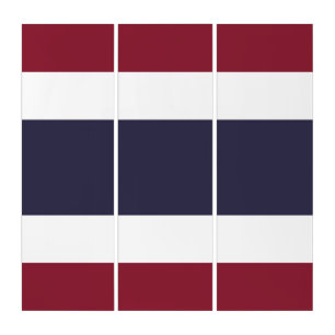 Thailand flag triptych