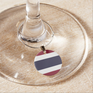 Thailand flag wine charm