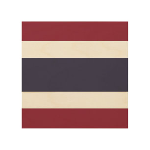 Thailand flag wood wall art
