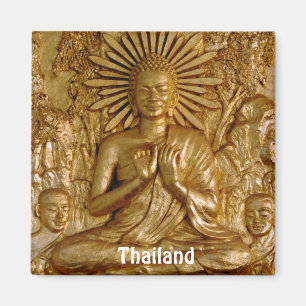 Thailand, Gold Sitting Buddha (Fridge Magnet) Magnet