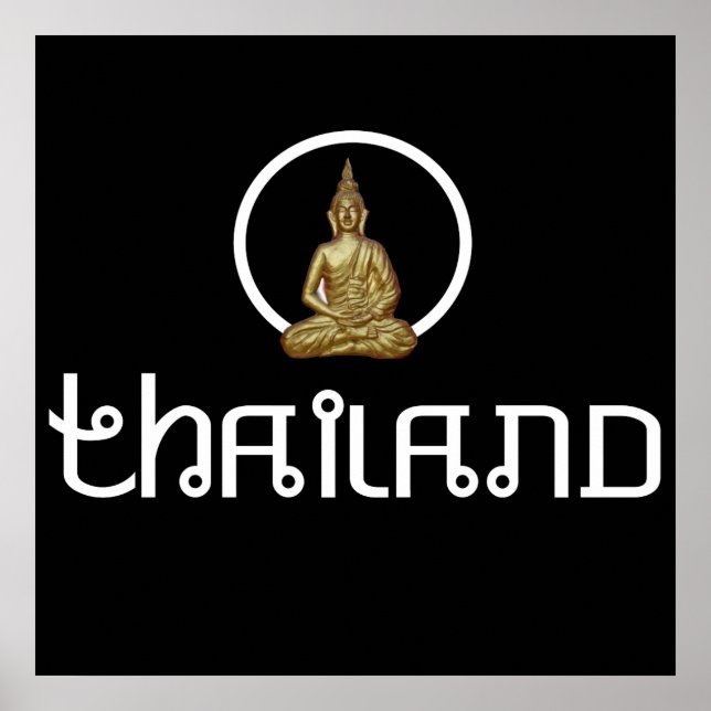 Thailand Gold Statue Poster (Front)