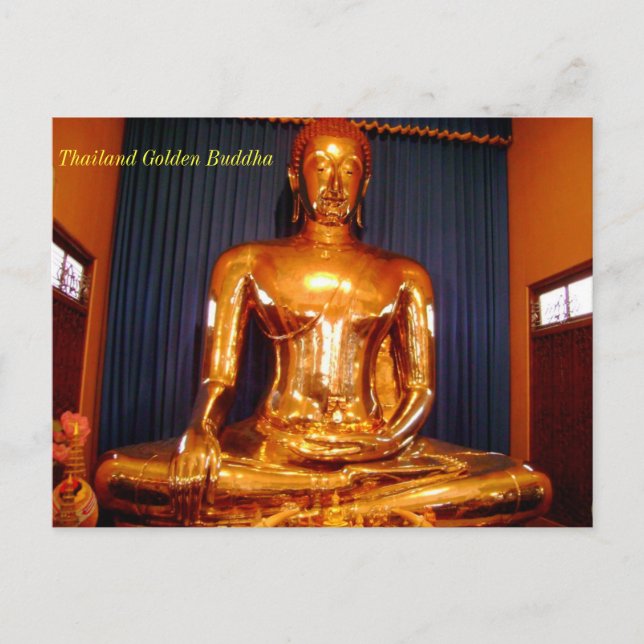 Thailand Golden Buddha Postcard (Front)