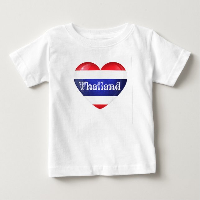 Thailand Heart Flag Baby T-Shirt (Front)