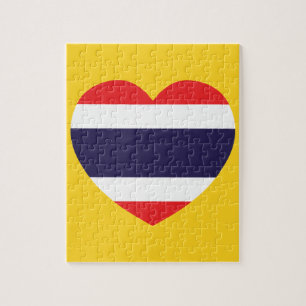 Thailand Heart Flag Jigsaw Puzzle