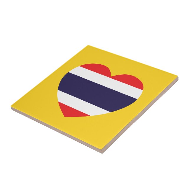 Thailand Heart Flag Tile (Side)