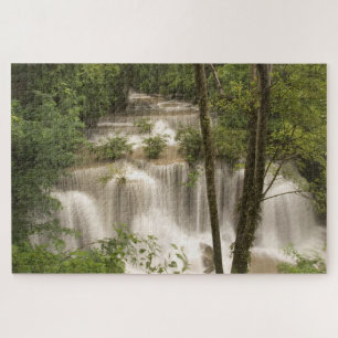 Thailand, Huai Mae Khamin Waterfall Jigsaw Puzzle