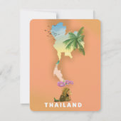 Thailand illustrated map (Back)