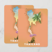 Thailand illustrated map (Front/Back)