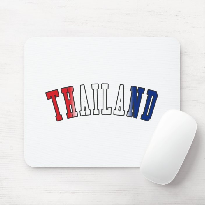 Thailand in National Flag Colors Mouse Pad