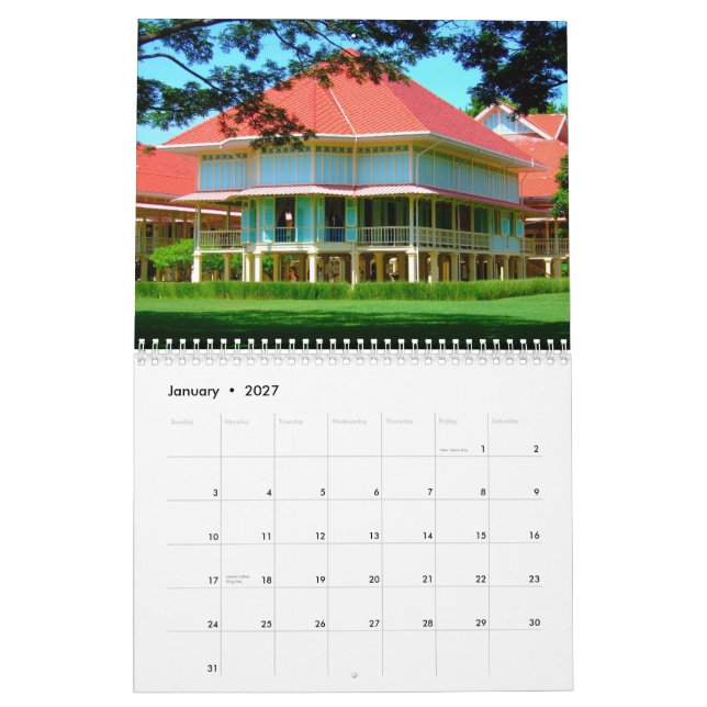 Thailand Interludes Calendar (Jan 2027)