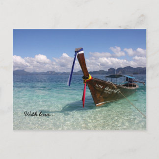 Thailand Island With love... Postcard