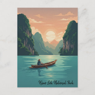  Thailand Khao Sok National Park Travel Postcard