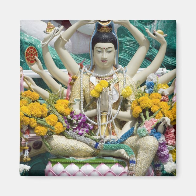 Thailand, Ko Samui aka Koh Samui). Wat Plai 2 Magnet (Front)