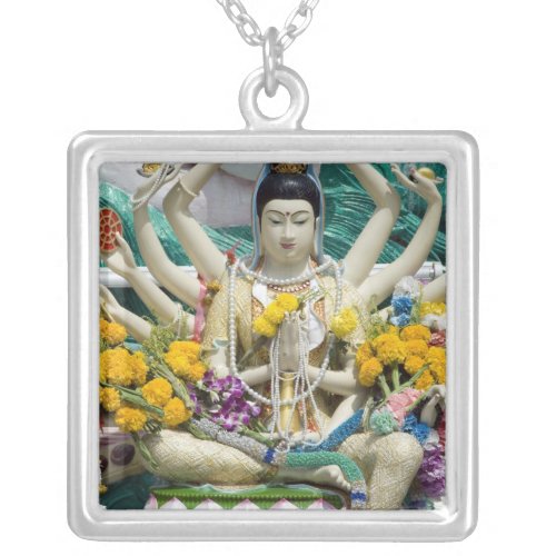 Thailand Ko Samui aka Koh Samui Wat Plai 2 Silver Plated Necklace