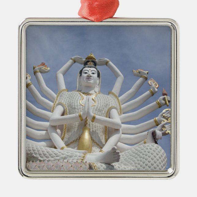 Thailand, Ko Samui aka Koh Samui). Wat Plai 3 Metal Ornament (Front)