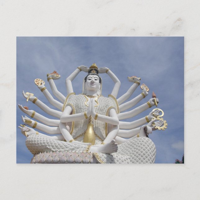 Thailand, Ko Samui aka Koh Samui). Wat Plai 3 Postcard (Front)