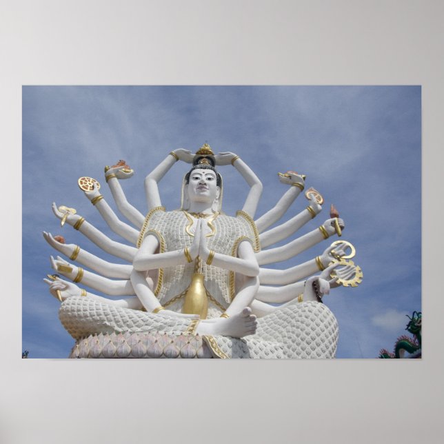 Thailand, Ko Samui aka Koh Samui). Wat Plai Poster (Front)