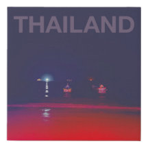 Thailand Koh Tao Beach at Night Canvas Print