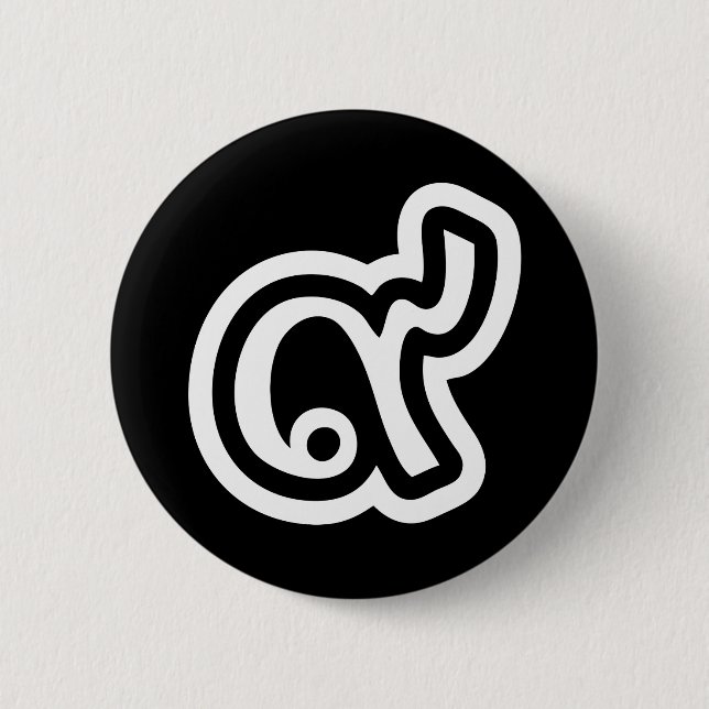 Thailand Lucky Number 9 / Nine / ๙ (Gao/Kao) Thai Button (Front)