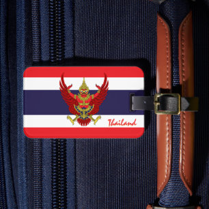 Thailand Luggage Tags, patriotic Thai Flag Tag